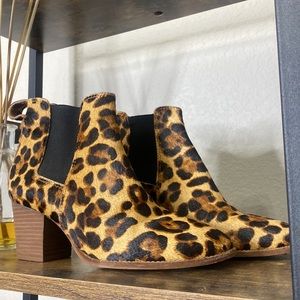 Madewell Leopard Booties Size 7